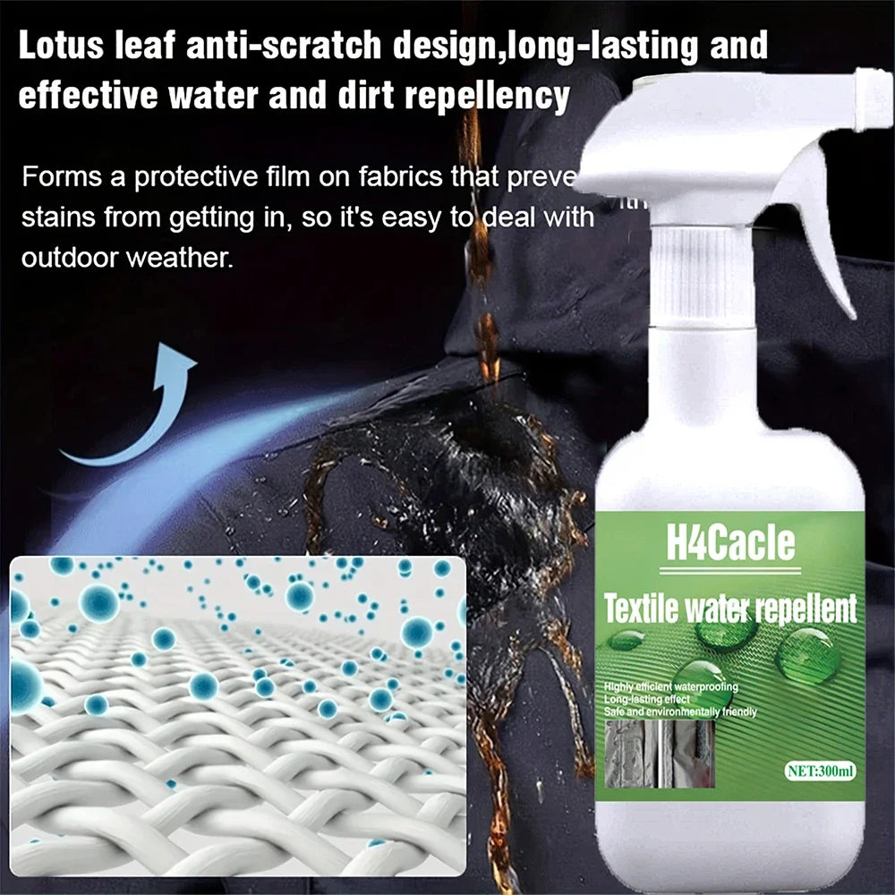 300 ml Rain & Stain Hightech Imprägnierspray – Leder & Textil Waterproof Schutzspray für Schuhe, Taschen & Kleidung