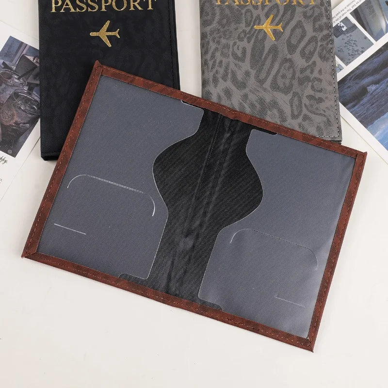 Reise Passhülle 2025 aus PU-Leder – Eleganter Reisepass- & Kartenhalter für Damen & Herren | Schutzcover für Tickets & Ausweise