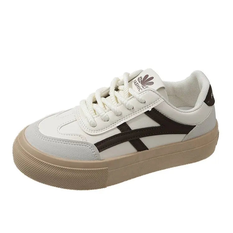 Damen Plateau Sneaker – Chunky Outdoor Trainer mit Höhenerhöhung aus Velours-Optik für Frühling & Herbst