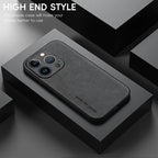 Luxuriöse iPhone Lederhülle aus Schafsleder – Matte Premium Handyhülle mit Rundumschutz pour iPhone 16, 15, 14, 13, 12, 11 Pro Max, Plus, X, XS &amp; XR