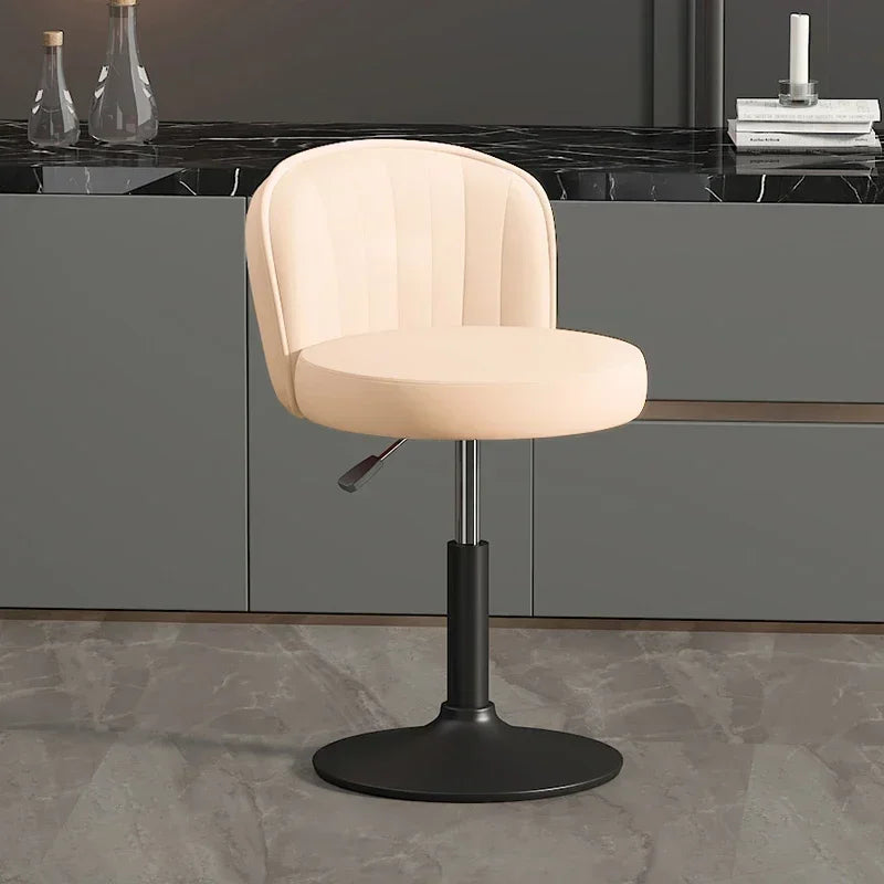 Drehbarer Nordic Barstuhl aus PU-Leder – Höhenverstellbarer moderner Barhocker im italienischen Design für Küche, Bar & Theke