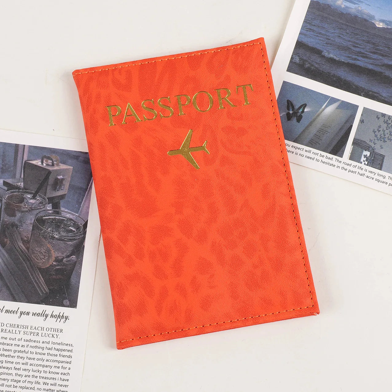 Reise Passhülle 2025 aus PU-Leder – Eleganter Reisepass- & Kartenhalter für Damen & Herren | Schutzcover für Tickets & Ausweise