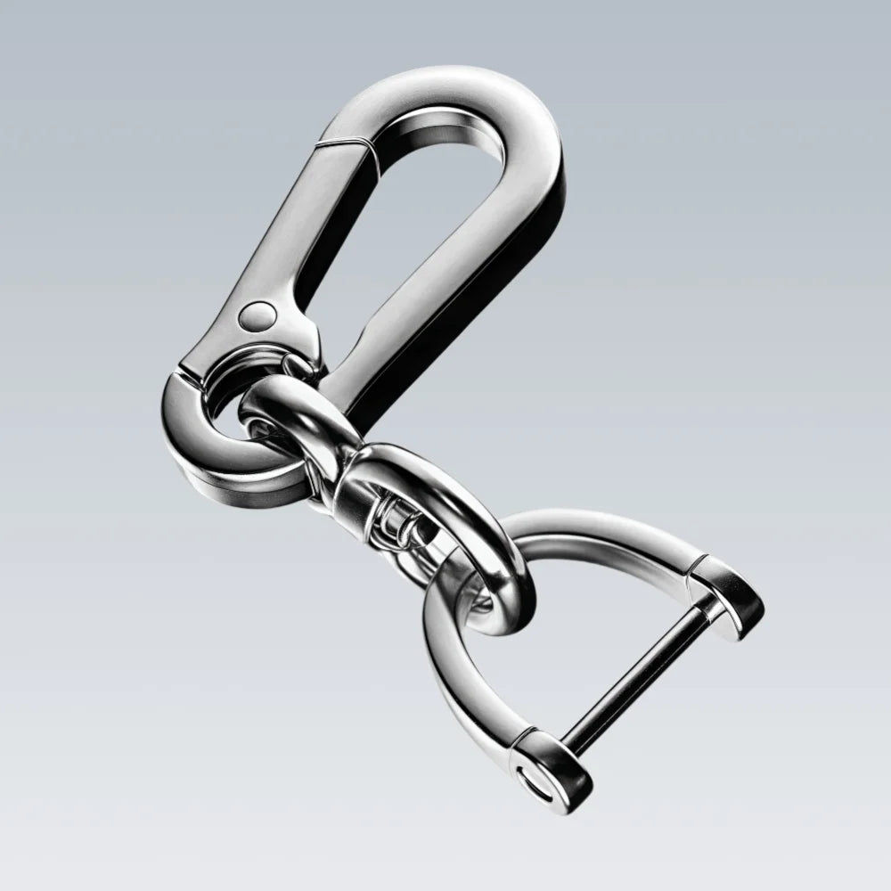 Trendiger DIY Leder-Schlüsselanhänger mit geflochtenem Seil – Anti-Verlust Keychain für Auto & Motorrad, schlichter Keyring mit Metallring in Schwarz