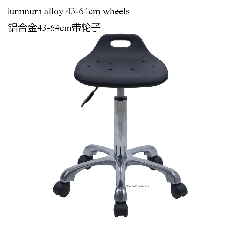 Höhenverstellbarer Dreh-Barhocker aus Eco-Leder – Antistatischer 360° Swivel Stuhl mit rutschfester Basis im modernen Design