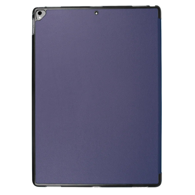 Étui en cuir PU à trois volets pour iPad Pro 12.9 pouces (1. et 2. génération) – Smart Cover avec fonction support pour iPad Pro 12.9 (2015 et 2017) 