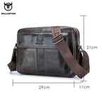 BULLCAPTAIN Sacs à main en cuir pour hommes – Grande taille, sacs multifonctions, décontractés et professionnels