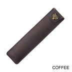 Étui à crayons en cuir véritable au dos – Étui à stylos Schlankes pour un étui à crayons | Étui à stylos en cuir élégant pour voyages, carnets de notes et journaux 