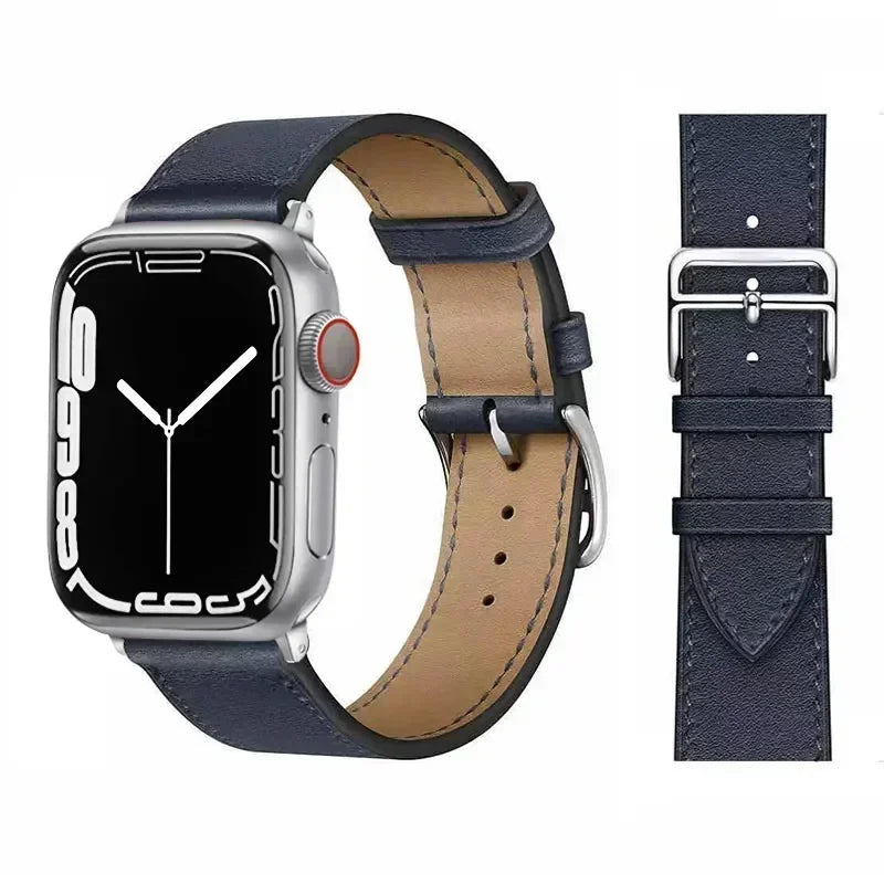 Lederarmband für Apple Watch – Hochwertiges iWatch Armband 38–49 mm für Series 3–10, SE & Ultra | Sportlich & Elegant