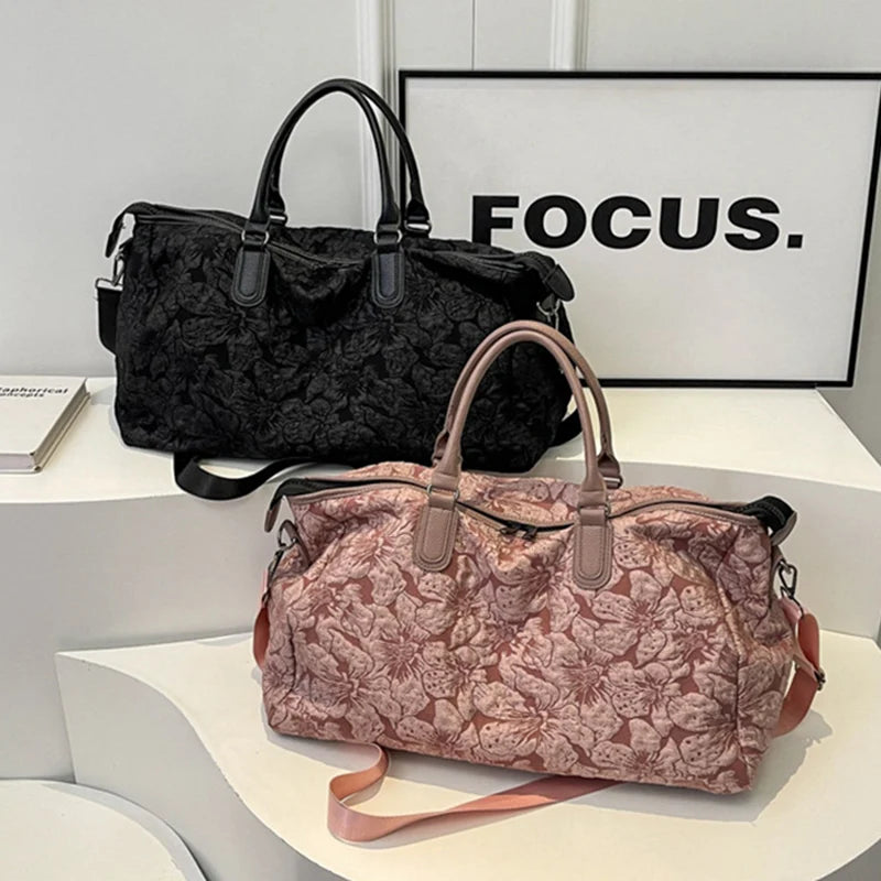 Furukroa Unisex Fitness- & Reisetasche – Minimalistische wasserfeste Nylon-Handtasche mit großem Fassungsvermögen für Damen und Herren