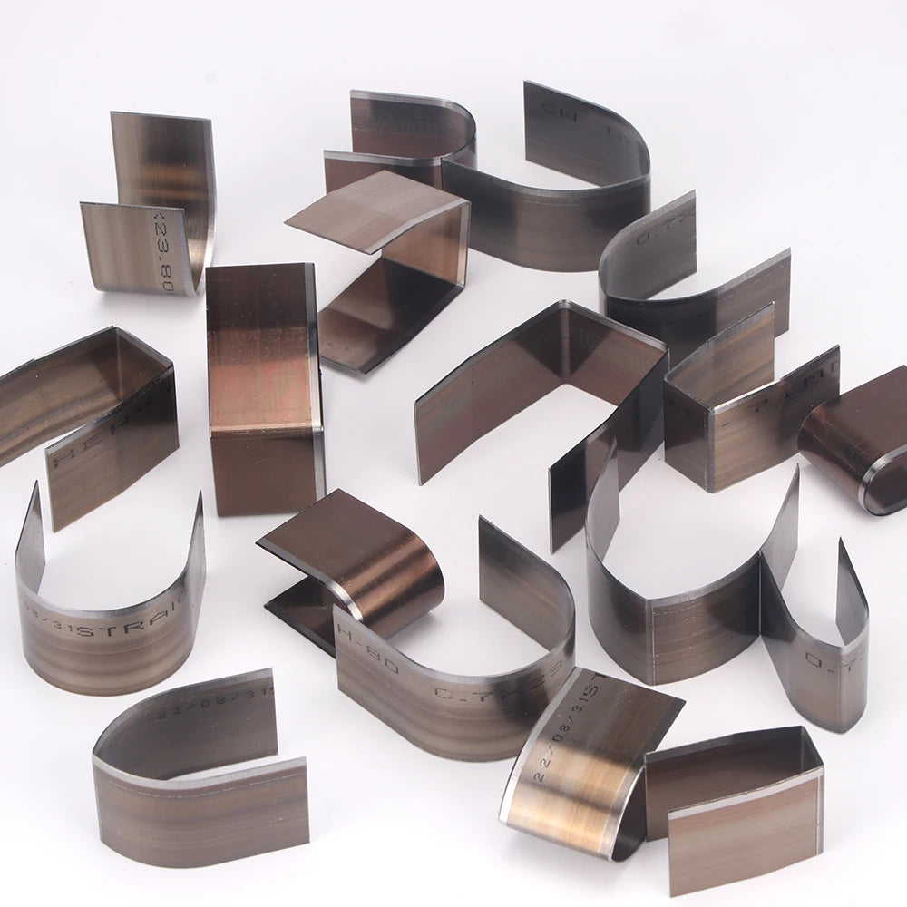 Juego de soportes de cuero de 18 piezas: V-Form, Quadrat y Rund aus Carbonstahl para Taschen, Gürtel y Lederhandwerk 