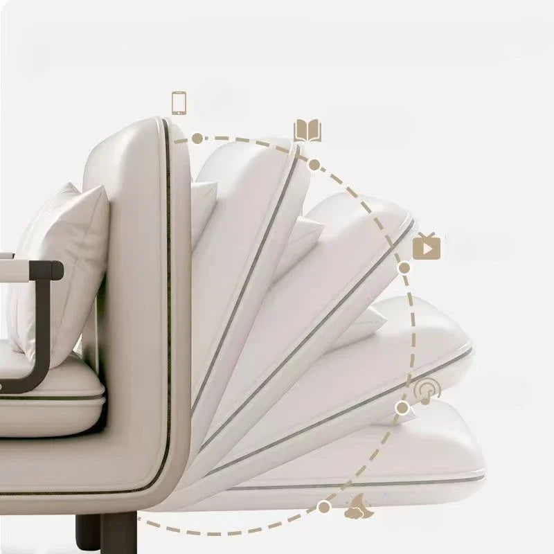 Kompaktes Klapp-Schlafsofa für 1 Person – Multifunktionaler Lounger & Sessel, verstellbar, platzsparend für Wohnzimmer & Tiny Home