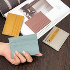 Personalisierter Leder Kartenhalter mit Initialen – Slim Wallet aus echtem Rindsleder für Damen &amp; Herren