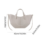 VKTECH Damen PU-Leder Underarm Bag – Große Kapazität Tote Bag mit Matching Clutch, Elegante Schultertasche für Alltag & Pendeln