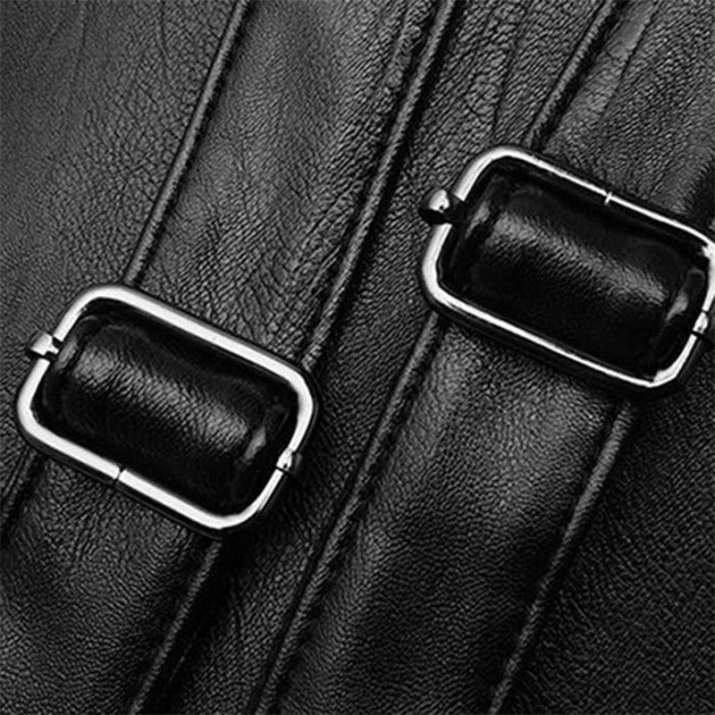 Damen Leder-Rucksack aus PU – Vintage Rucksack mit großem Stauraum für Schule, Reise & Alltag