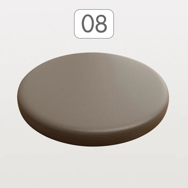 Rundes PU Leder Sitzkissen mit Memory-Schaum – Rutschfestes Stuhlkissen für Esszimmer, Barhocker &amp; Fensterbank 