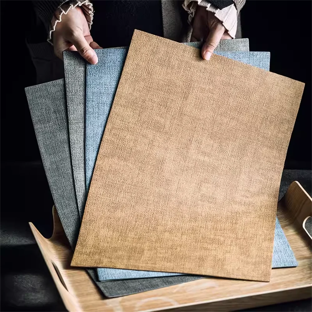 Beidseitige Kunstleder Tischsets – Hitzebeständige, wasserdichte & rutschfeste Platzmatten für Küche & Esszimmer (quadratisch)