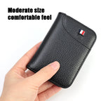 Super Slim Kartenetui aus PU-Leder – Ultraleichte Mini Geldbörse für Kreditkarten, Dünner Card Holder für Herren & Unisex