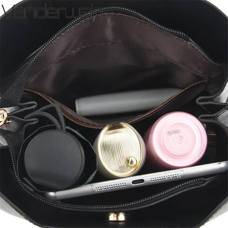 Luxuriöse Damen Tote Bag aus weichem Leder – Hochwertige Designer Schulter- & Crossbody-Handtasche für Alltag & Business