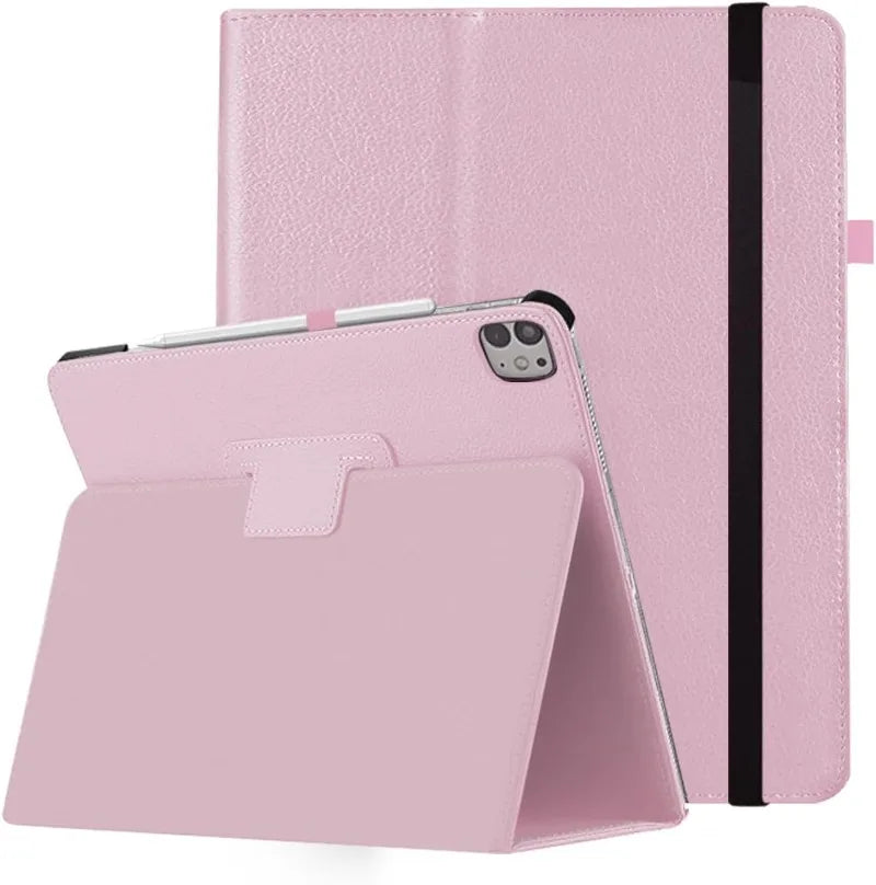 PU Leder Flip Case für iPad Air 13 (2024 M2) & iPad Pro 12.9 – Smart Cover mit Auto Wake & Standfunktion (2015–2022)