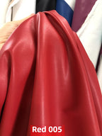 Dünnes weiches Kunstleder Meterware – Tissu en cuir PU élastique avec revêtement pour vêtements, sacs et projets de bricolage 