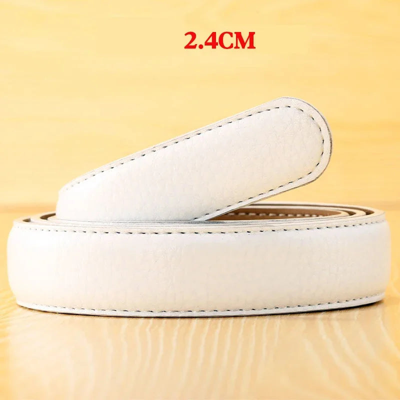 Hochwertiger PU-Ledergürtel ohne Schnalle – Premium Ersatzriemen für automatische Gürtelschnallen