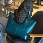 Burminsa Damen Tote Bag aus echtem Rindsleder – Große Luxus-Schultertasche &amp; Shopper Handtasche 2025
