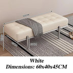 Luxus Leder Ottoman Sitzbank – Moderner Schuhwechsel-Hocker für Flur, Wohnzimmer & Eingangsbereich