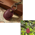 Retro AirTag Schutzhülle aus PU-Leder mit Schlüsselring – Hochwertiges Case für Apple AirTag, stoßfest & kratzgeschützt