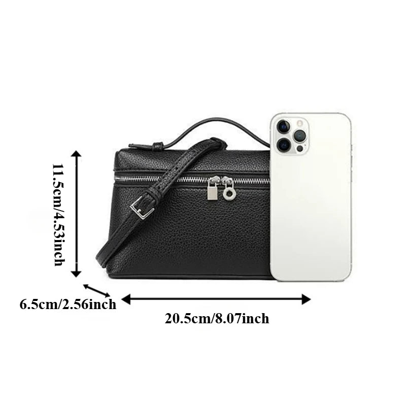 ZHIKOU PU-Leder Lunch Box Bag – Mini Handtasche & Crossbody Bag für Damen, Trendige Fashion Satchel 2026