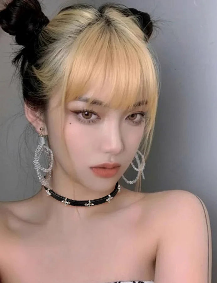 Schwarzer PU-Leder Choker mit Nieten – Punk & Gothic Halsband für Damen & Herren, Biker Collar im Rock-Stil