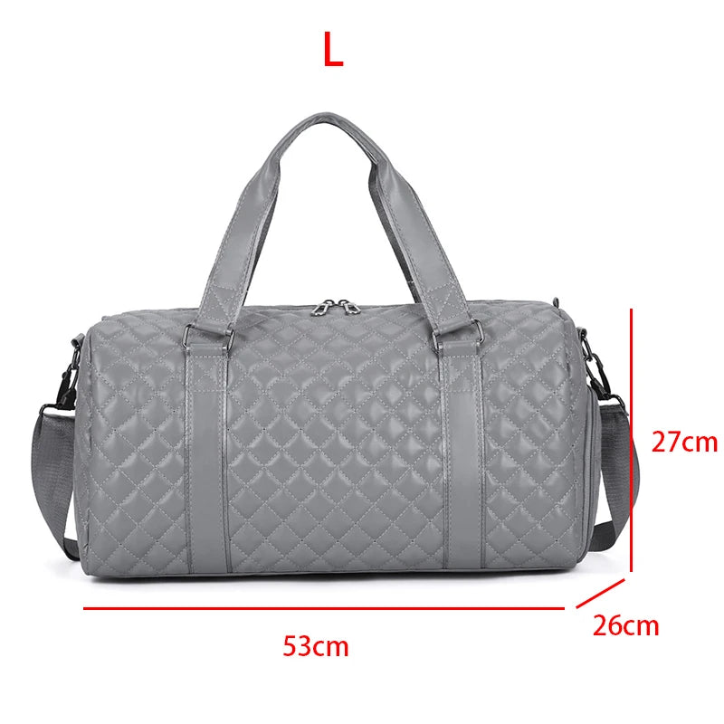 Duffle Tote Gym Fitness Tasche aus PU-Leder – Vielseitige Sport- & Reisetasche als Schulter-, Hand- und Crossbody Bag für Damen & Herren