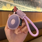 Bunter PU-Leder Schlüsselanhänger mit geflochtener Handschlaufe – Anti-Verlust Keychain &amp; Lanyard for Schlüssel, Tasche, Koffer &amp; Handy 