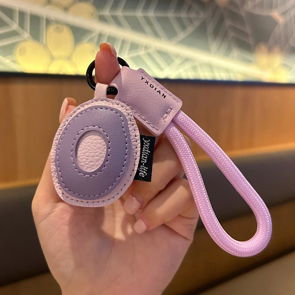 Bunter PU-Leder Schlüsselanhänger mit geflochtener Handschlaufe – Anti-Verlust Keychain & Lanyard für Schlüssel, Tasche, Koffer & Handy