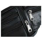 MOONBIFFY 2024 Echtleder Bauchtasche – Wasserdichte Fanny Pack & Chest Bag, Sportliche Hip Bag mit Reißverschluss und Anti-Diebstahl-Funktion