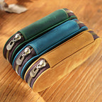 Étui à crayons rétro avec 3 poches et étuis de voyage – Étui à stylos organisateur rétro pour le corps fédéral, l'école et le bureau