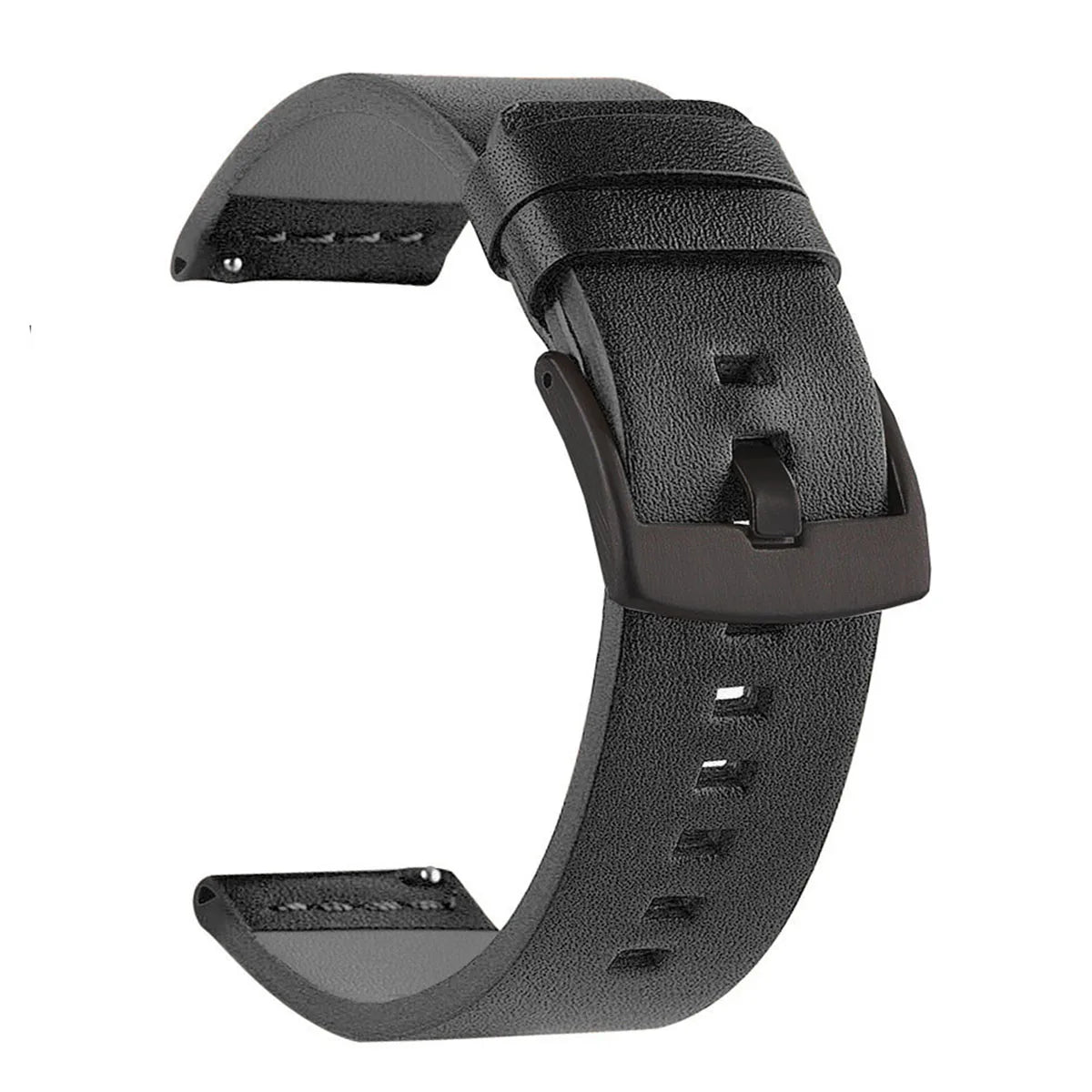 SAMCO Sport Vintage Leder-Uhrenarmband mit Edelstahlschließe – Klassisches Watchband 18 / 20 / 22 / 24 mm für Armbanduhren