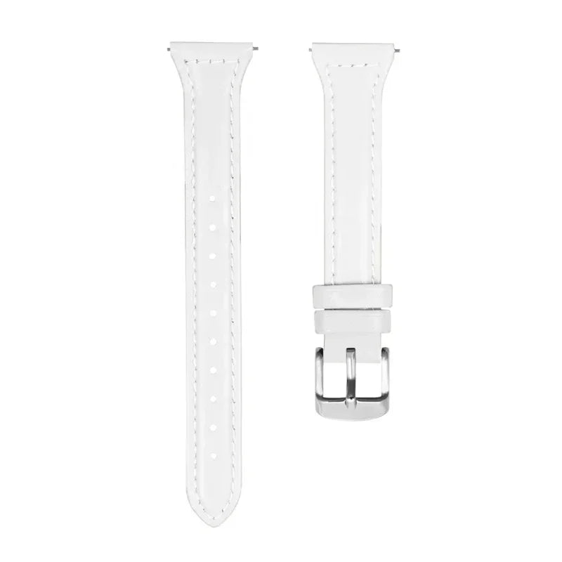Brazalete de cuero delgado para Samsung Galaxy Watch y Huawei Watch – Brazalete elegante para reloj inteligente de 20 mm y 22 mm para deportes y etiquetas 