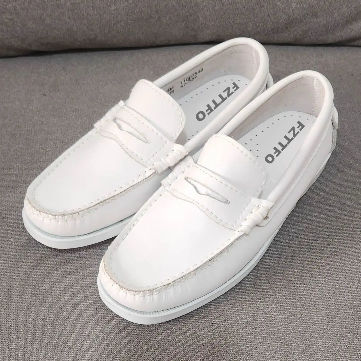 Herren Echtleder Loafer & Mokassins – Handgefertigte Driving Shoes aus Rindsleder, Klassische Bootsschuhe für Freizeit & Alltag