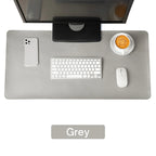 DUNNO XXL Schreibtischunterlage aus PU-Leder – Wasserdichte Desk Mat mit Wildleder-Unterseite, Großes Gaming Mousepad & Tastaturunterlage für Büro und Homeoffice