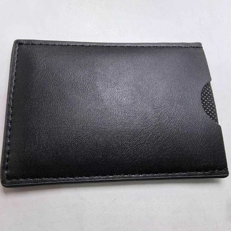 Bat Leder Kartenetui mit Superhelden-Maske – Kompakte Herren Wallet mit Reißverschluss für Karten & Ausweis | Heroisches Geschenk