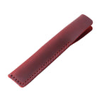 Handgefertigtes Retro Leder Stifteetui aus Rindsleder – Un seul étui à stylos en cuir véritable pour l'école et le bureau