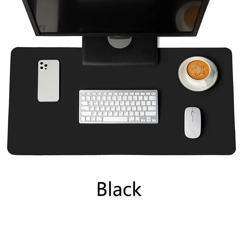 Großes Leder Mousepad & Desk Mat – Tragbare, wasserdichte PU Leder Schreibtischunterlage mit rutschfester Wildleder-Unterseite für Gaming & Büro