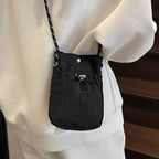 Nylon Mini Crossbody Bag – Multifunktionale Soft Phone Wallet & Schultertasche, Unisex Messenger Bag