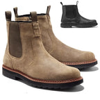COZOK Botas Chelsea para Hombre - Botas de Cuero Retro, Hechas a Mano, Bequem für Alltag, Motorrad &amp; Combat, Große Größen 39-48