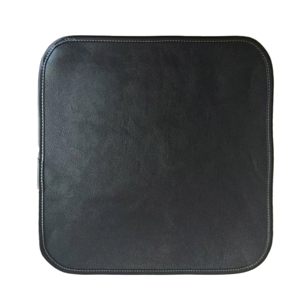 Quadratisches Sitzkissen aus Rindsleder 40 × 40 cm – Wasserdichtes, extra dickes Lederkissen für Büro, Sofa & Stuhl