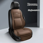 Ergonomisches PU-Leder Auto-Sitzkissen mit Rücken- & Beinunterstützung – Belüftetes Komfort-Sitzpolster mit Staufächern, universell passend