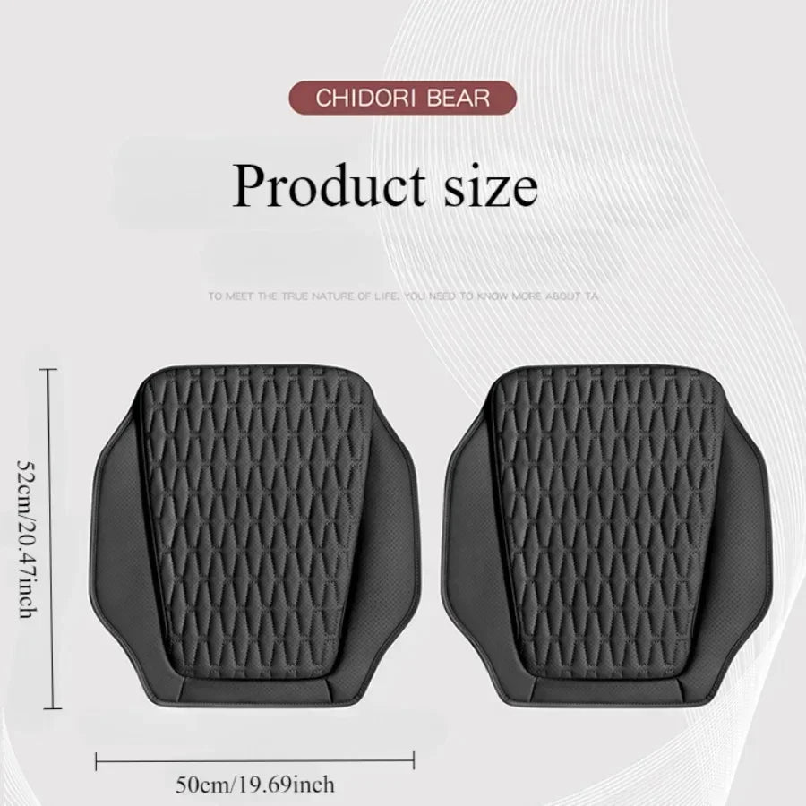 Belüftetes Leder Auto-Sitzkissen für alle Jahreszeiten – Ergonomisches Sitzpolster zur Erhöhung der Sitzhöhe & mehr Fahrkomfort