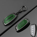 Étui de clé de voiture haut de gamme avec revêtement métallique et cuir pour Great Wall Haval – Étui de clé pour H6 (2024), H9 (2024), F7x, H5, H3, H2, M6 et plus