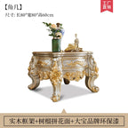 Elegantes Echtleder Sofa mit Massivholzrahmen – Luxuriöses Lounge Sofa im europäischen Stil für Wohnzimmer & Apartment