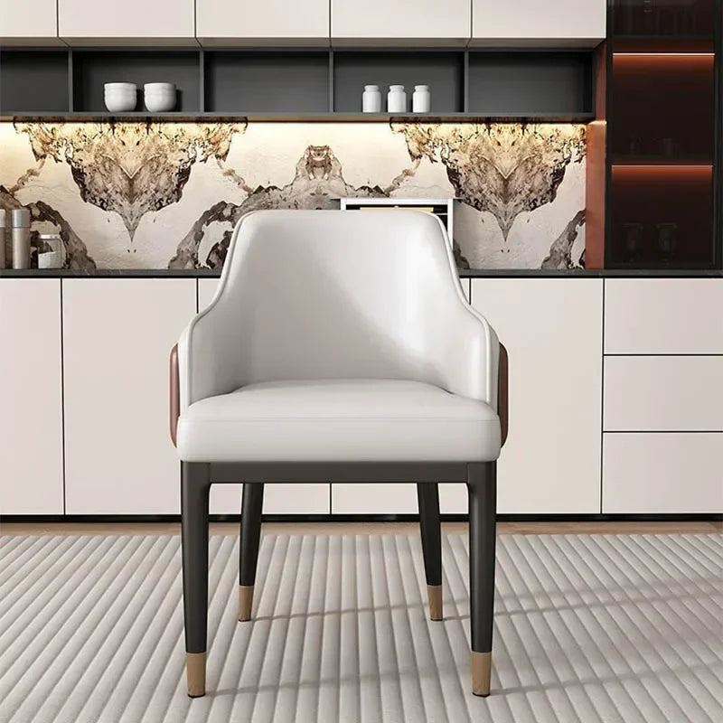 Italienisches Design Esszimmerstuhl aus PU-Leder – Moderner Polsterstuhl für Küche, Schlafzimmer, Hotel & Restaurant